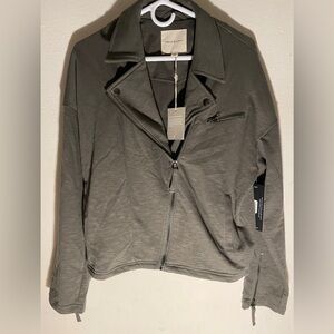 Thread & Supply Gray Zip-Up Jacket